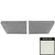 1978-80 Malibu; Coupe; Rear Side Panels; White