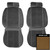 1984-86 Camaro; Berlinetta; Custom Cloth Front Bucket Seat Covers; Sandstone