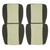 1985-87 Buick Regal; Grand National; Coupe; Front Bucket Seat Covers; Black/Gray