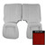1987 Pontiac Trans Am Carmine Split Rear Bench Seat Cover
