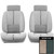 1988-92 Chevrolet Camaro Deluxe Cloth Gray Front Bucket Seat Covers