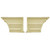 1967 Camaro/Firebird Standard Hardtop Gold Rear Door Panels