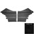1969 Chevrolet Chevelle 2-Door Sedan Black Rear Door Panels
