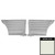 1965 Chevelle; 2 Door Sedan; Rear Side Panels; White
