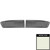 1964-65 Mustang; Standard Front Door Panels; White