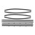 1968-69 Buick Skylark; 2 Door Sedan; 8-Piece Window Felt Kit (Replacement Style)
