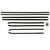 1966 Cadillac DeVille; Conv; 8-Pc Wndow Felt Kit (Windowfelts Replacement Style)