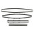 1968-69 Chevelle; 4 Door Hdtp; 8-Pc Window Felt Kit (Windowfelts Original Style)