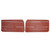 1968 Chevrolet Camaro Standard Pre-Assembled Red Front Door Panels