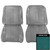 1963 Pontiac Grand Prix; Front Bucket Seat Covers; Dark Aqua