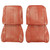 1963 Pontiac Grand Prix; Front Bucket Seat Covers; Red