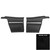 1968 Firebird; Convertible; Standard Pre-Assembled Rear Side Panels; Black