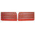 1968 Firebird; Standard Pre-Assembled Front Door Panels; Red