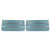 1966 Chevrolet Chevelle Bright Blue Pre-Assembled Gold Edition Front Door Panels