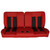60" Sport Mod II Bench Seat Red Vyl Thin Blk/Red Insert Red Thread w/Cupholder
