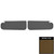 1962-64 Chevy II, Nova; 2/4 Door; Perforated Sun Visors; Dark Saddle