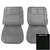 1963 Chevrolet Corvair; Front Bucket Seat Covers; Black