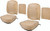 1963 Ford Falcon; Hardtop/Sedan; Front Bucket Seat Covers; Palomino
