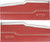 1963 Ford Fairlane; Sport Coupe; Front Door Panels; Red