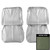 1965 Impala; SS; Front Bucket Seat Covers; Aqua