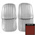 1966 Impala; Std/SS; Front Bucket Seat Covers; Red