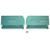 1966 Pontiac Bonneville; Front Door Panels; Dark Aqua