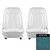 1967 Firebird; Front Bucket Seat Covers; Bright Blue