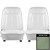 1968 Firebird; Front Bucket Seat Covers; Dark Metallic Green