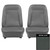 1968 Camaro; Standard; Pre-Assembled Front Bucket Seats; Medium Blue