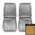 1967 Caprice; Front Bucket Seat Covers; Gold