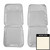 1967 Plymouth Barracuda; Front Bucket Seat Covers; Pearl White