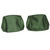 1968-72 Chevelle, GTO, Cutlass, Skylark, Nova; Bnch Seat Head Rst Cvrs; Dk Green