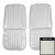 1968 Chevelle; Front Bucket Seat Covers; White