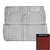1968 Chevrolet Camaro Deluxe Red Fold Down Rear Bench Seat Cover