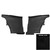 1968-69 Firebird; Coupe; Deluxe Pre-Assembled Rear Side Panels; Black