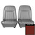 1968 Pontiac Firebird Deluxe Red Pre-Assembled Front Bucket Seats