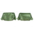 1969-1970 Chevrolet Impala Dark Metallic Green Bench Seat Head Rest Covers
