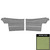 1969 Cutlass Holiday/"S" Convertible Pre-Assembled Light Green Rear Door Panels