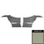 1969 Cutlass Holiday/"S" Hardtop Pre-Assembled Off-White/Black Rear Door Panels