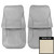 1969 Oldsmobile Cutlass Holiday, S; Front Bucket Seat Covers; Off White