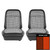 1969 GM F-Body Pre-Assembled Orange/Black Houndstooth Front Bucket Seats