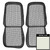 1969 Chevrolet Camaro Deluxe Houndstooth White Front Bucket Seat Covers