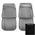 1969 Pontiac Grand Prix Black Front Bucket Seat Covers