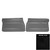 1969 Buick Skylark Custom/GS350/GS400 Standard Black Front Door Panels