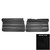 1969 Buick Skylark Standard Black Front Door Panels