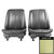 1969 Chevrolet Nova SS/Custom Light Green Front Bucket Seat Covers
