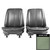 1969-1971 Chevrolet Nova Dark Metalic Green Pre-Assembled Front Bucket Seats