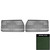 1971-1972 Chevelle Platinum Pre-Assembled Green Front Door Panels