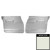 1970-1972 Chevrolet Chevelle 4-Door Sedan/Hardtop/Wagon White Front Door Panels