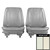 1970 Chevrolet Chevelle Pearl Pre-Assembled Front Bucket Seats